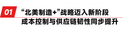 北美制造实现关键跨越，制造效率比肩国内工厂