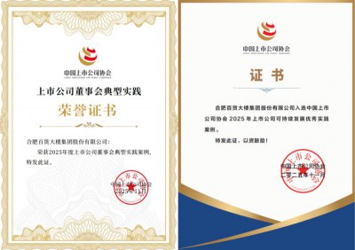 荣膺两项大奖!合百集团董事会规范建设与ESG领