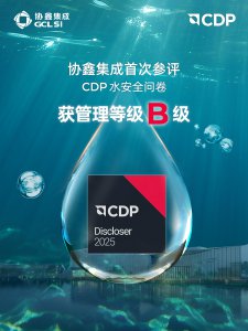 协鑫集成首次获评CDP水安全B级认证 ESG实践再获国