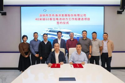 江龙船艇签约40米级电池动力工作船
