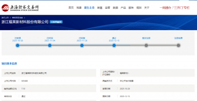 福莱新材不超7.1亿定增获上交所通过 申万宏源建