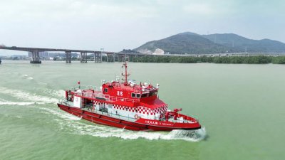 江龙船艇新型消防船Fire Boat2硬核守护东方之珠