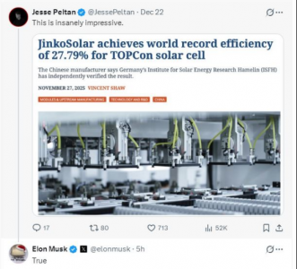 A股光伏巨头，获马斯克“点赞”！公司回应