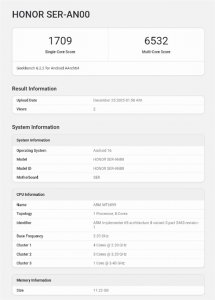 荣耀Power 2跑分出炉：搭载天玑8500 Elite 可对标高