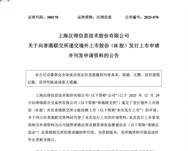 汉得信息正式启动“A+H”双资本平台布局