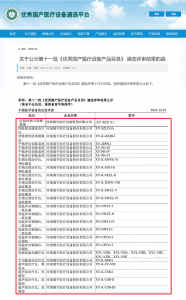 喜报！翔宇医疗30款医疗设备入选第十一批《优秀
