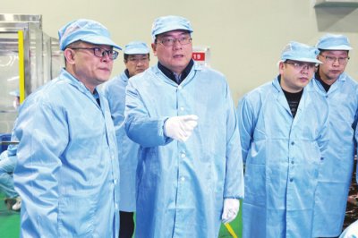 蒋培进到铜冠铜箔公司调研指导新年工作