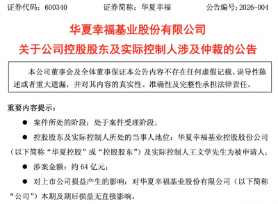 华夏幸福资不抵债,平安申请64亿元