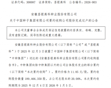 股份过户完成!300087今日复牌