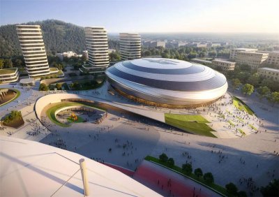 华建集团上海院联合设计的台州市体育馆项目正