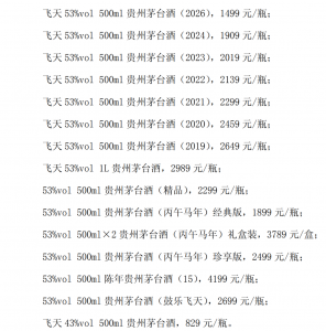 随行就市！贵州茅台公布价格动态