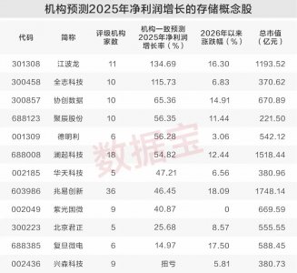 存储板块首份年报预告出炉 存储公司业绩可期