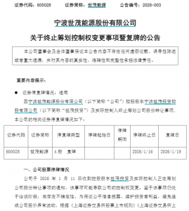 605028，突然终止“易主”！下周5股解禁市值高（