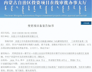 大动作！光伏龙头TCL中环进军氢能！