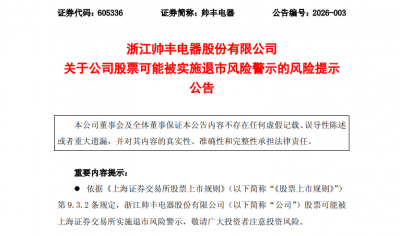 605336，亏损！或披星戴帽！