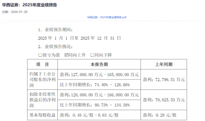 川内首家券商发布业绩预告： 202