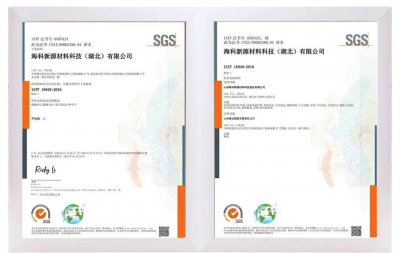 海科新源湖北两公司顺利通过IATF