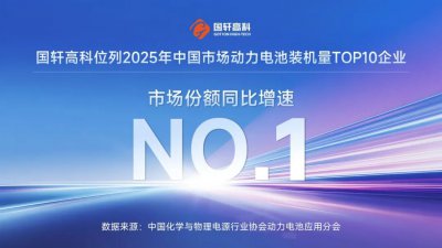 增速NO.1！国轩高科引领中国动力电