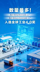 数量最多！海尔再添两家工厂入选全球工业4.0奖