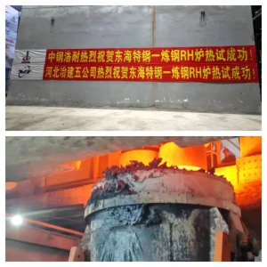 中钢洛耐助力东海特钢RH真空精炼炉
