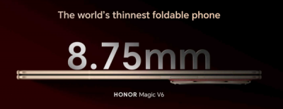 荣耀Magic V6亮相MWC:折叠厚度仅8.75mm 刷新行业记