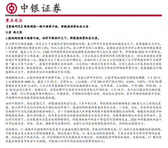 中银证券：油价中枢抬升之下，新