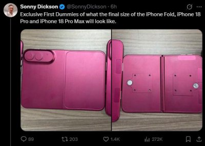 iPhone 18 Pro系列模型机曝光：灵动岛大幅瘦身，拍