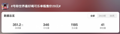号称世界最好喝可乐单瓶售价29元 你会买单吗？