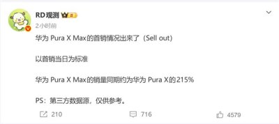 首销狂揽超两倍订单！华为Pura X Max“大阔折”形