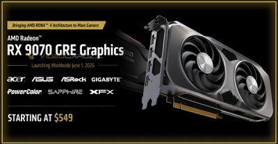 AMD中国特供显卡RX 9070 GRE走向全球：12GB大显存只
