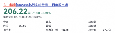 上市公司被偷了？东山精密证实海
