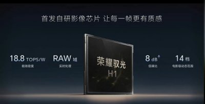 荣耀Robot Phone首发自研影像芯片：荣耀驭光H1