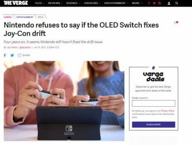 外媒曝料：任天堂拒绝透露新款Switch是否修复手