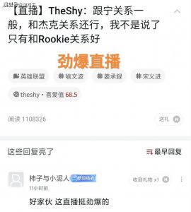 Theshy直播效果拉满！只和Rookie很好 和宁王的关系