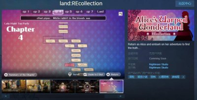 《爱丽丝的扭曲仙境：REcollection》Steam页面上线