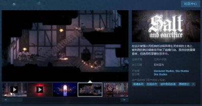 原Epic独占《盐与献祭》steam页面上线 无语言障碍