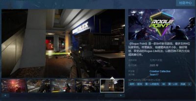 不支持中文！协作射击游戏《Rogue Point》Steam页面