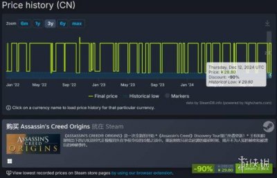 剁手啦！《刺客信条：起源》Steam打骨折促销 游